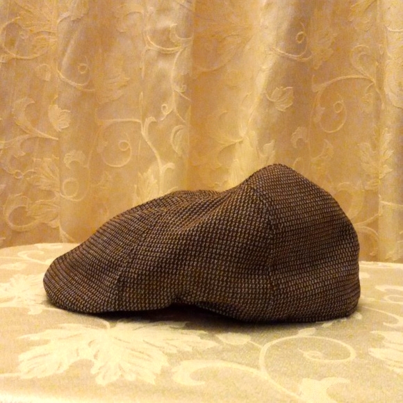 U.S. POLO ASSN. Brown and Cream, Tan, Tweed Newsboy Hat | Gatsby Hat | Golf Hat - Picture 6 of 16